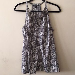 BANANA REPUBLIC, Snakeskin Print Sleeveless Top